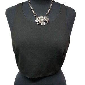 BCBG Crop Blouse Black